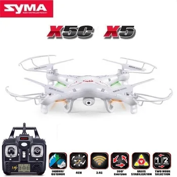 SYMA X5C RC Brnenje 6-Osni Daljinski upravljalnik Helikopter Quadcopter Z HD Kamera 2MP