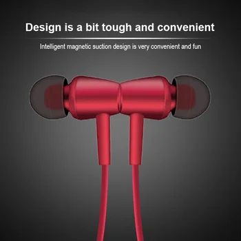 T23 Bluetooth 5.0 Slušalke Brezžični Magnetni Slušalke Z Mikrofon Stereo Bas Neckband V Uho Športne Slušalke Podpira TF Kartice NA