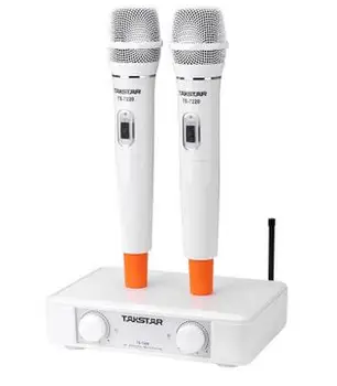 Takstar TS-7220 Brezžični Ročni Mikrofon uhf brezžični mikrofon gospodinjski na odru delovanje ktv domov/črna / bela