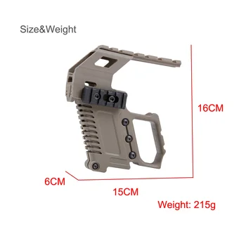 Taktično Pištolo Glock Železniškega Znanja Nakladanje Sistem Pištolo Karabin Kit Hitro Osveži Glock Nastavek Za Glock Serije G17 18 19