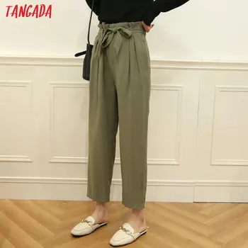 Tangada moda za ženske amygreen obleko, hlače, hlače s poševnico žepi urad dama visoko pasu hlače pantalon FA05