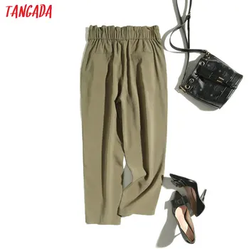 Tangada moda za ženske amygreen obleko, hlače, hlače s poševnico žepi urad dama visoko pasu hlače pantalon FA05