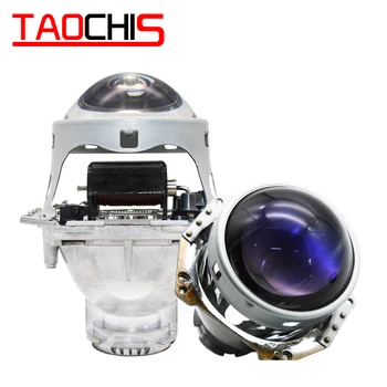 TAOCHIS Hella 3 5 Glavo svetilko Bi-xenon Projektor Objektiv Modra film Avto styling Aluminija 3,0 Palca D1S D3S D4S D2S Žarnice H4 Natikanje