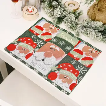 Taoup Vesel Božič Tabela Mat Okraski Božič Tabelo Okraski za Dom Santa Claus Noel 2020 Novo Leto Darilo Božič Navidad