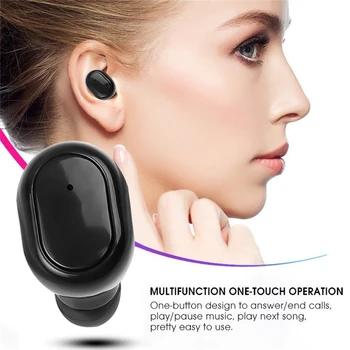 TATING Bluetooth 5.0 Slušalke 9D Brezžične Stereo Bluetooth Slušalke Čepkov šumov Športne Slušalke Z Mikrofonom