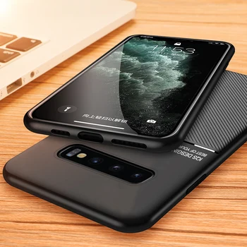 Telefon Usnjena torbica za Samsung Galaxy S10 S20 Plus Ultra S8 S9 Plus S10E Opomba 20 10 9 8 A50 A70 A71 FE Magnetna Avto Tablice Pokrov