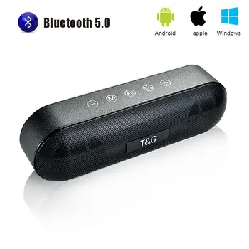 TG 148 LED Bluetooth Zunanji Zvočnik Kovinski Prenosni Super Bass Brezžični Zvočnik 3D Stereo Glasbe Surround Z Mic FM TF Kartica