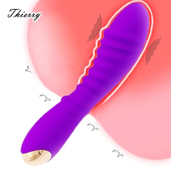 Thierry 20 Načini silikonski vibrator, Vibrator, USB polnjenje nepremočljiva Masaža palico vagine, klitoris stimulator Spolnih Igrač za Ženske