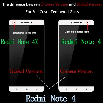 Thouport Za Xiaomi Redmi Opomba 4X Steklo Full Screen Protector Opomba 4 Film, Kaljeno Steklo Redmi 4X Pro Prime 16 32 64 GB Globalno