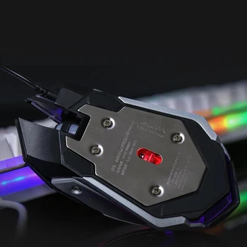 Tipkovnice In Miške angleški RGB LED Svetlobo Osvetljen Osvetljen Gaming Tipkovnica Mehanske Podobne Ergonomsko Za PC Gamer
