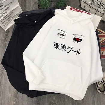 Tokio Ghoul Sama Kawaii Hoodies Unisex Harajuku Sweatshirts Japonski Anime Tiskanja Risanka Hoodie Grafični Pozimi Moda Vrhovi