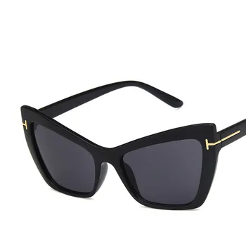 Tom ford TF mačka oči, sončna očala ženske 2020 futuristično black jasno leopard rumena seksi sončna očala pomolu oculos de sol feminino