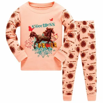 Top blagovne Znamke za Otroke Pižamo Sleepwear Otroci More Bombaž Baby fantje dekleta kompleti oblačil avtomobilov natisniti moda vrh + hlače, obleke