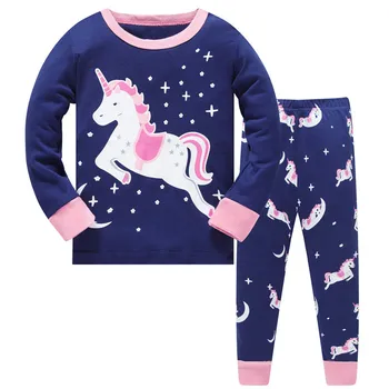 Top blagovne Znamke za Otroke Pižamo Sleepwear Otroci More Bombaž Baby fantje dekleta kompleti oblačil avtomobilov natisniti moda vrh + hlače, obleke
