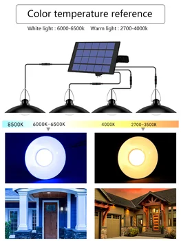 Toplo Bela SMD LED Obesek Solar Light Nepremočljiva Obesek Občutljive Lučka za Kmetije Vrtu, Dvorišču, Terasi, Balkonu Hiše Krajine