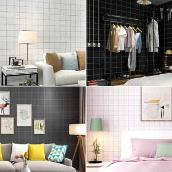 Toplo spalnica 3D sive Nordijske ozadje samolepilne kuhinja nepremočljiva lepilom kopalnica ozadju stenske nalepke, Vroče Prodaje