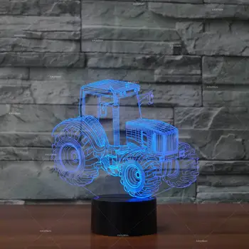 Traktor Creative 3d Razsvetljavo Usb Led Stereo Lučka Zunanjega Usb led Svetilke Pripomočke Electronicos