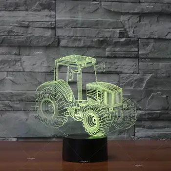 Traktor Creative 3d Razsvetljavo Usb Led Stereo Lučka Zunanjega Usb led Svetilke Pripomočke Electronicos