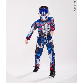 Transformatorji Optimus Prime Cosplay Kostum Mišice Obleko Za Otroke Fantje Superhero Movie Halloween Anime Dogodek