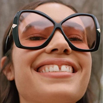Trendy Velik Okvir sončna Očala Ženske Prevelik Metulj Ženske Mačka Oči, sončna Očala Novo Modno Osebnost Odtenki UV400 Okulary