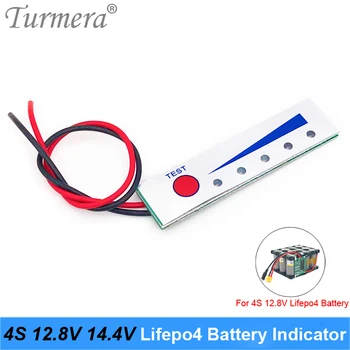 Turmera 4S 12.8 V, 14,4 V 32700 32650 Lifepo4 Kapaciteta Baterije Indikator Modul Prikaza za Električna Vozila Baterije Tester Uporabo