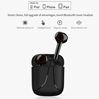 Tws Bluetooth 5.0 Brezžične Slušalke Touch Kontrole Hd Stereo Šport Vodotesne Slušalke Glasbe Čepkov Z Mic Handfree Za Mobilne