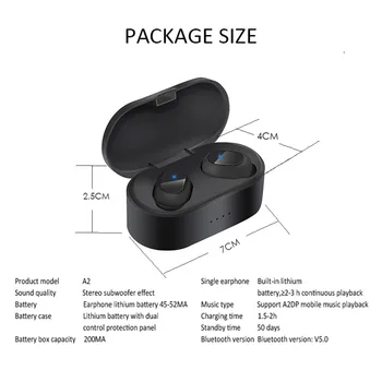 TWS Brezžična tehnologija Bluetooth 5.0 Slušalke Stereo HI-fi Zvok Sport Slušalke za Prostoročno uporabo V Uho Gaming Slušalke Z Mikrofonom amazfit bip s