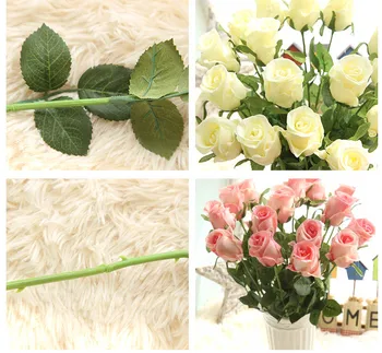 Umetni Latex rose Cvetje za Poroko Pravi Dotik Cvet vrtnice Doma okraski svate dobave