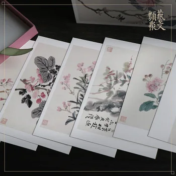 Umetnost Razglednica: reka cvet ptic risbe s Huang Bin Hong Krajine Ustvarjalno kartico / Črnilo slikarstvo Antike stari slog