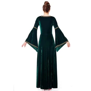 Umorden Fantasia Odrasle Ženske Renaissance Srednjeveško Obleko Obleke Gothic Princess Kraljica Halloween Purim Stranka Kostume Plus Velikost