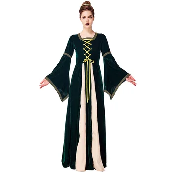Umorden Fantasia Odrasle Ženske Renaissance Srednjeveško Obleko Obleke Gothic Princess Kraljica Halloween Purim Stranka Kostume Plus Velikost