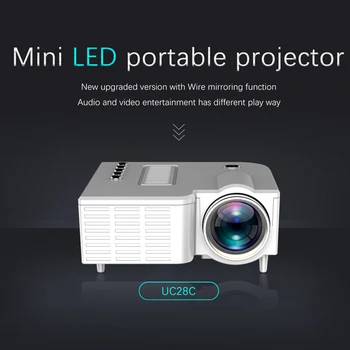 UNIC UC28CB projektor LED Poučevanje Poslovne Konference, Video Predvajalnik, Žično mobilni telefoni Domači Kino Podpira TF Kartice Božič