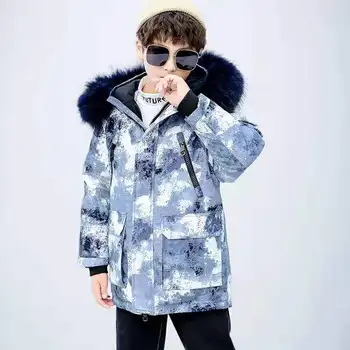 Unisex toplo navzdol jakno za dekleta velikosti 8 10 12 14 16 leto 2019 veliki fantje zimski plašči teen otroci vrhnja oblačila otroci plašči ws1040