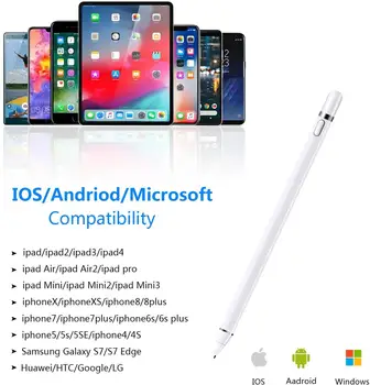 Univerzalno za Apple iPad Aktivno Stylus Pen Svinčnik Kapacitivni Zaslon Tabela Dotik Peresa za Apple Svinčnik 1 2 + Imetnik Rokavice