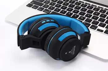 Upogljivi Brezžične Slušalke super bass stereo Surround šumov Nad Uho Bluetooth Slušalke z MIKROFONOM za vse telefon