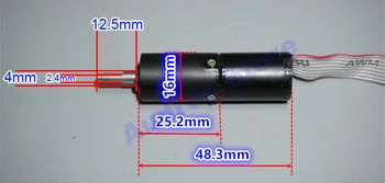 Uporablja 16 mm 1625 Brushless Planetarni Naziv 3 Zmanjševanje Motornih Visoko pripet razmerje 5V38rpm Miniaturni Močan Počasi Motornih