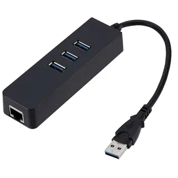 USB 3.0 Hub USB Ethernet RJ45 Lan mrežno Kartico 1000Mbps Gigabit Ethernet Adapter USB 3.0 za Windows za Prenosni RAČUNALNIK Macbook