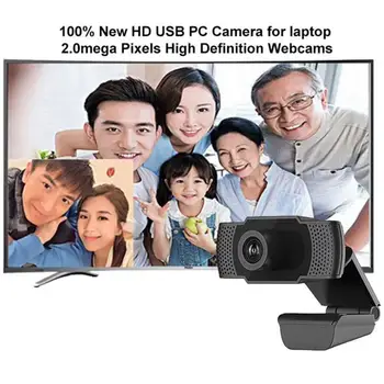 USB Web Kamera HD Webcam 1080p Full Hd Web Kamera Z Mikrofonom Video Kamero Za Računalnik Laptop PC Gamer Celoten Video Kamera