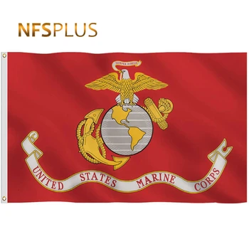 USMC Zastavo AMERIŠKIH Marincev Corp 3x5 Ft Poliester Natisnjeni Ameriške Zastave in Prapori 90x150cm Dekorativni Vojske ZDA Zastave zda