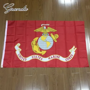 USMC Zastavo AMERIŠKIH Marincev Corp 3x5 Ft Poliester Natisnjeni Ameriške Zastave in Prapori 90x150cm Dekorativni Vojske ZDA Zastave zda