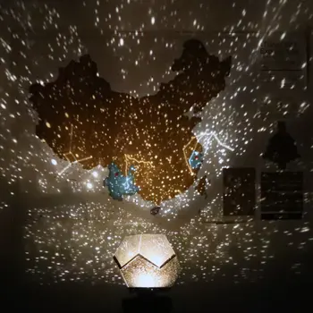 Ustvarjalne LED Projekcija Lučka DIY Noč Svetlo Zvezdnato Nebo Projekcija Kozmos led Nočne Svetilke Otrok je Dar Doma Dekoracijo WWO