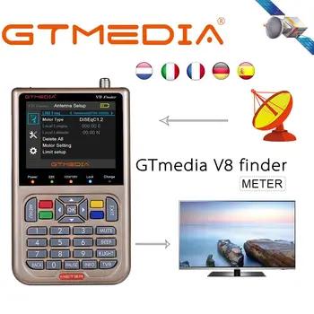 V8 Finder Meter SatFinder Digitalni Satelitski Finder DVB S/S2/S2X 1080P HD Sprejemnik TV Signal Sprejemnik Sat Sprejemnika, Lokacije, Iskalnik