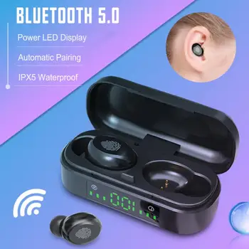 V8 TWS Bluetooth Slušalke Brezžične Dotik Šport Čepkov Poslovnih Slušalke Nepremočljiva Glasbo, Slušalke Za huawei Xiaomi Iphone