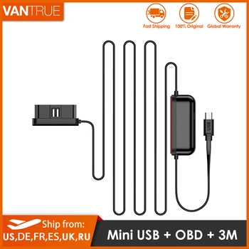 Vantrue Mini USB Tip C OBD Hardwire Komplet 10 m Avto Polnilec Kabel za Vantrue N2 Pro,T2,N2,N1 Pro Dash Naperki za 24 Ur Monitor