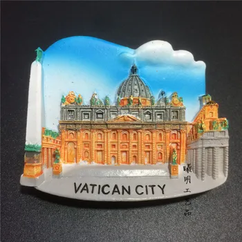 Vatikan Rim, Pisa Benetke DUOMO DI MILANO Benetke Italia Firenze Oranžna D ' Italia Spominkov Zbirka 3d Magnet Hladilnik