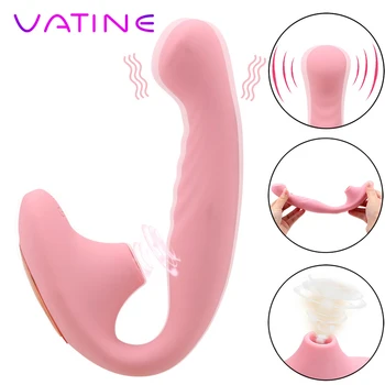VATINE Vagina Sesanju Vibrator 10 Hitrosti Oralni Seks Sesalna Stimulacijo Ščegetavčka Ženska Masturbacija Sex Igrače Za Ženske