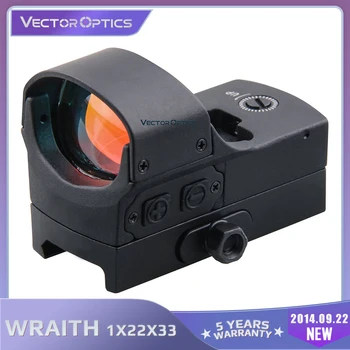 Vector Optics Wraith 1x22x33 High End 1x22x33 Tactical Puška 3 MOA Pištolo Red Dot Sight 66mm 2.6