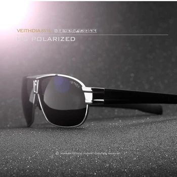 VEITHDIA Polarizirana sončna očala mens blagovno znamko oblikovalec vožnjo sončna Očala Očala Pribor odtenki oculos de sol masculino 8516