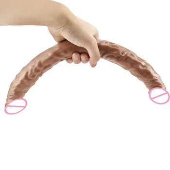 Velik Penis Analne Stimulacije Penisa Realne Kristalno Dildos Dvakrat vodil Penis Prilagodljiv Vaginalne G-spot Analni Seks Igrača Za Ženske