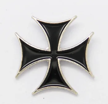 Veliko 5pcs Malteški Križ River / Klobuk ali Kravato Pin Badge / Broška - Iron cross / Amalfi Malta Navijači Darila Nakit Za 1,3 X 1.3 CM